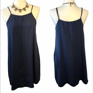 BOGO🖤 LUSH BLUE ADJUSTABLE STRAP A-LINE POCKET